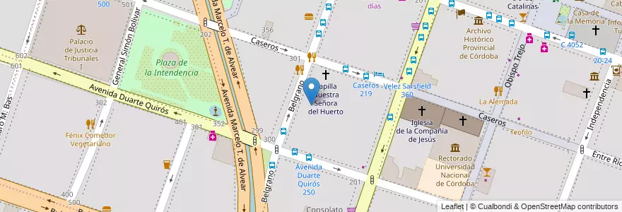 Mapa de ubicacion de Colegio Nuestra Señora del Huerto en Argentina, Córdova, Departamento Capital, Pedanía Capital, Córdoba, Municipio De Córdoba.