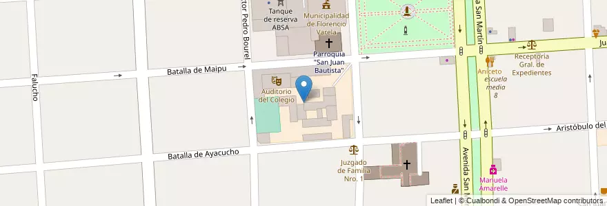 Mapa de ubicacion de Colegio "Nuestra Señora del Sagrado Corazón" en Arjantin, Buenos Aires, Partido De Florencio Varela, Florencio Varela.