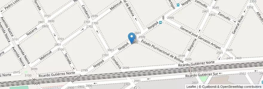 Mapa de ubicacion de Colegio Nuevo Pensar, Villa del Parque en Argentinië, Ciudad Autónoma De Buenos Aires, Buenos Aires, Comuna 11.