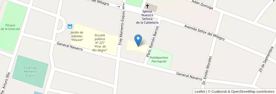 Mapa de ubicacion de Colegio Privado "Juan Cayetano Bianchi" en アルゼンチン, カタマルカ州, Departamento Pomán, Municipio De Saujil, Saujil.