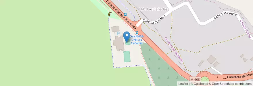 Mapa de ubicacion de Colegio Público Daniel Vázquez Díaz en إسبانيا, منطقة مدريد, منطقة مدريد, Cuenca Del Guadarrama, Collado Villalba.