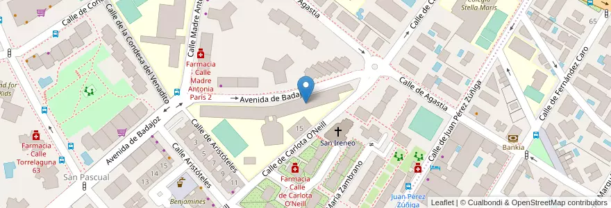 Mapa de ubicacion de Colegio Público de E. E. Infanta Elena en Испания, Мадрид, Мадрид, Área Metropolitana De Madrid Y Corredor Del Henares, Мадрид.
