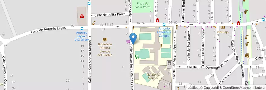 Mapa de ubicacion de Colegio Publico Fernando El Católico en Espagne, Aragon, Saragosse, Zaragoza, Saragosse.