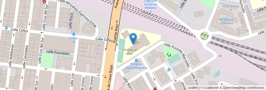 Mapa de ubicacion de Colegio Público Gabriel Miró en スペイン, バレンシア州, Alacant / Alicante, L'Alacantí, Alacant / Alicante.