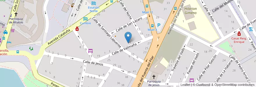 Mapa de ubicacion de Colegio Publico Hilarion Gimeno en Espanha, Aragão, Saragoça, Zaragoza, Saragoça.
