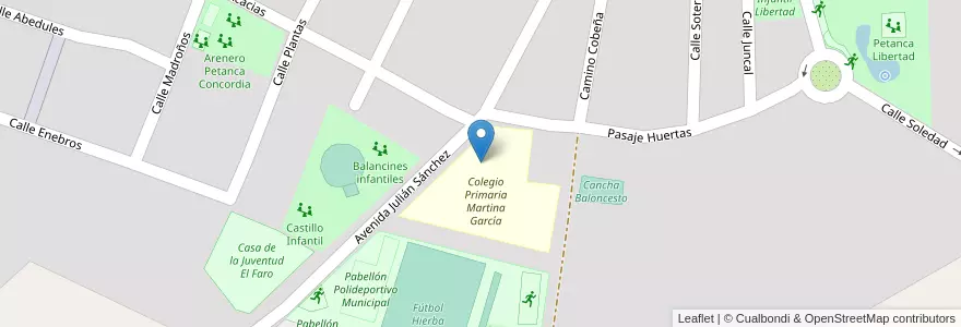 Mapa de ubicacion de Colegio Público Martina García en スペイン, マドリード州, Comunidad De Madrid, Cuenca Del Medio Jarama, Fuente El Saz De Jarama.