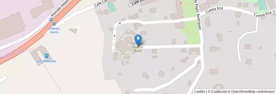 Mapa de ubicacion de Colegio Publico Roces en اسپانیا, آستوریاس, آستوریاس, Oviedo.