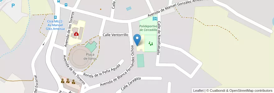 Mapa de ubicacion de Colegio Público Vía Romana en Spanje, Comunidad De Madrid, Comunidad De Madrid, Cuenca Del Guadarrama, Cercedilla.