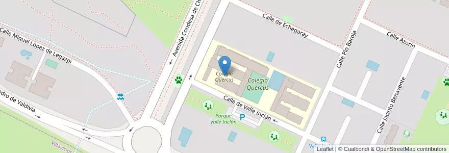 Mapa de ubicacion de Colegio Quercus en إسبانيا, منطقة مدريد, منطقة مدريد, Área Metropolitana De Madrid Y Corredor Del Henares, Boadilla Del Monte.