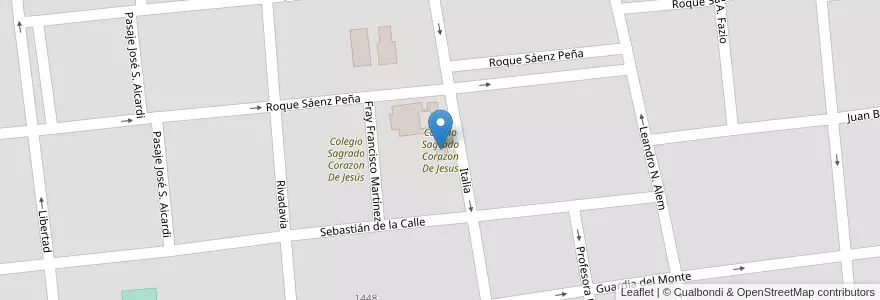 Mapa de ubicacion de Colegio Sagrado Corazon De Jesus en Arjantin, Buenos Aires, Partido De Monte, San Miguel Del Monte.