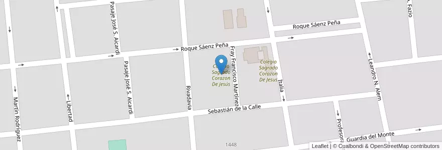 Mapa de ubicacion de Colegio Sagrado Corazon De Jesús en アルゼンチン, ブエノスアイレス州, Partido De Monte, San Miguel Del Monte.