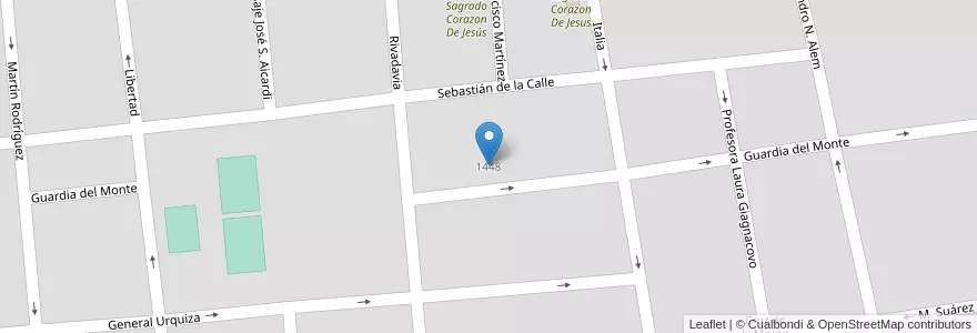 Mapa de ubicacion de Colegio Sagrado Corazon De Jesús en Argentina, Buenos Aires, Partido De Monte, San Miguel Del Monte.