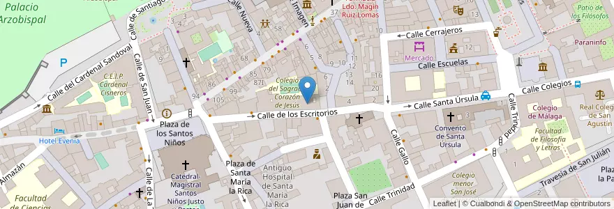 Mapa de ubicacion de Colegio Sagrado Corazón de Jesús en إسبانيا, منطقة مدريد, منطقة مدريد, Área Metropolitana De Madrid Y Corredor Del Henares, القلعة الحجارة.
