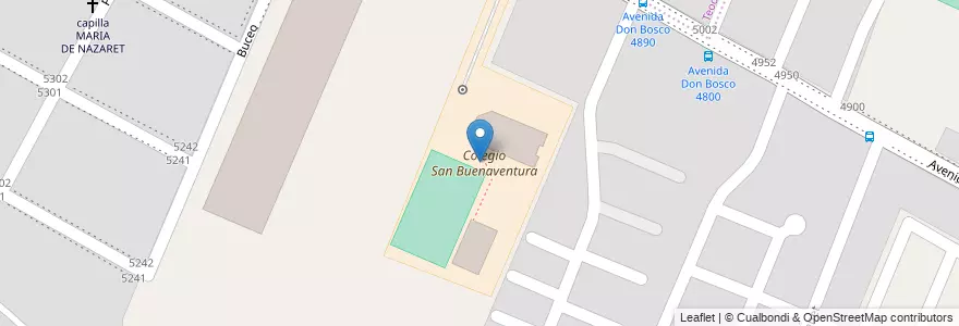 Mapa de ubicacion de Colegio San Buenaventura en الأرجنتين, Córdoba, Departamento Capital, Pedanía Capital, Córdoba, Municipio De Córdoba.