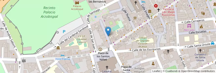 Mapa de ubicacion de Colegio San Felipe Neri en إسبانيا, منطقة مدريد, منطقة مدريد, Área Metropolitana De Madrid Y Corredor Del Henares, القلعة الحجارة.