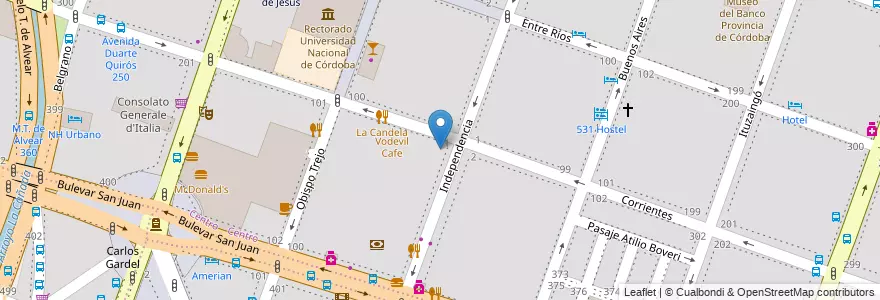 Mapa de ubicacion de Colegio San José en Arjantin, Córdoba, Departamento Capital, Pedanía Capital, Córdoba, Municipio De Córdoba.