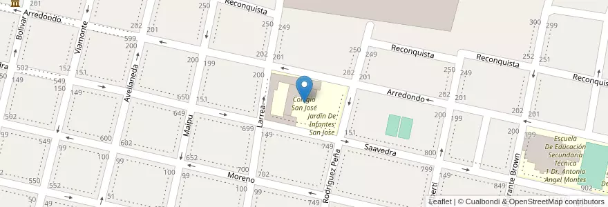 Mapa de ubicacion de Colegio San José en 아르헨티나, 부에노스아이레스주, Partido De Salto.