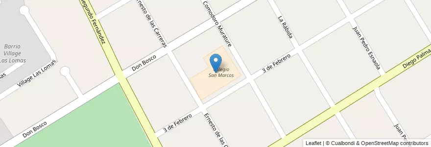 Mapa de ubicacion de Colegio San Marcos en アルゼンチン, ブエノスアイレス州, Partido De San Isidro, San Isidro.