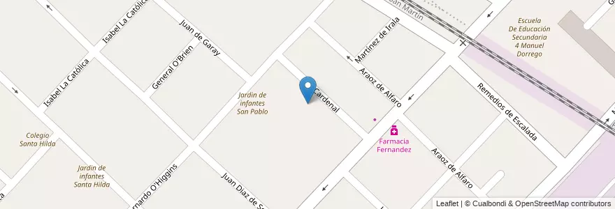Mapa de ubicacion de Colegio San Pablo en アルゼンチン, ブエノスアイレス州, Partido De Hurlingham, Hurlingham.
