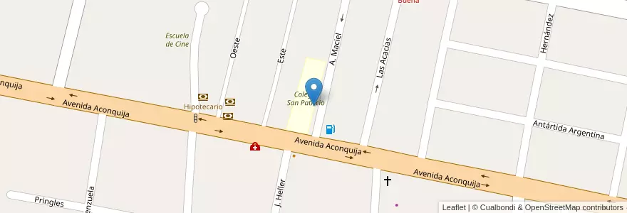 Mapa de ubicacion de Colegio San Patricio en 아르헨티나, Tucumán, Departamento Yerba Buena, Yerba Buena.