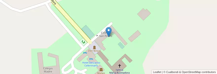 Mapa de ubicacion de Colegio San Pedro en アルゼンチン, ブエノスアイレス州, Partido De Villarino.