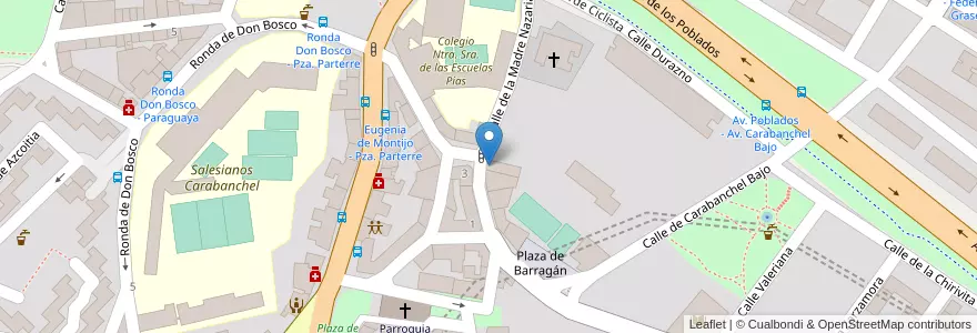Mapa de ubicacion de Colegio Santa María de los Apóstoles en Испания, Мадрид, Мадрид, Área Metropolitana De Madrid Y Corredor Del Henares, Мадрид.