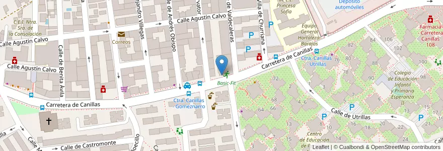Mapa de ubicacion de Colegio Santa Rosa de Lima en Espanha, Comunidade De Madrid, Comunidade De Madrid, Área Metropolitana De Madrid Y Corredor Del Henares, Madrid.