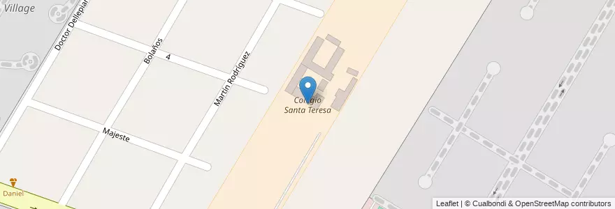Mapa de ubicacion de Colegio Santa Teresa en Arjantin, Buenos Aires, Partido De Tigre, Rincón De Milberg.