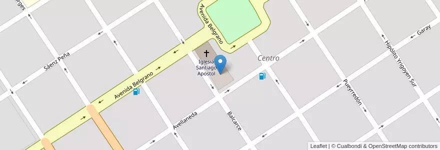 Mapa de ubicacion de Colegio Santiago Apostol en アルゼンチン, サンティアゴ・デル・エステロ州, Departamento Banda, La Banda.