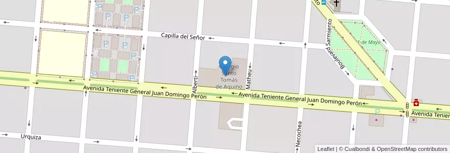 Mapa de ubicacion de Colegio Santo Tomás de Aquino en Argentinien, Provinz Buenos Aires, Partido De Campana.