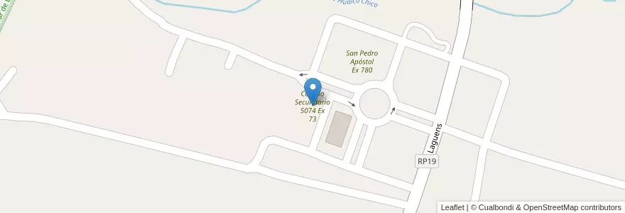 Mapa de ubicacion de Colegio Secundario 5074 Ex 73 en 阿根廷, Salta, Santa Victoria, Municipio De Los Toldos.