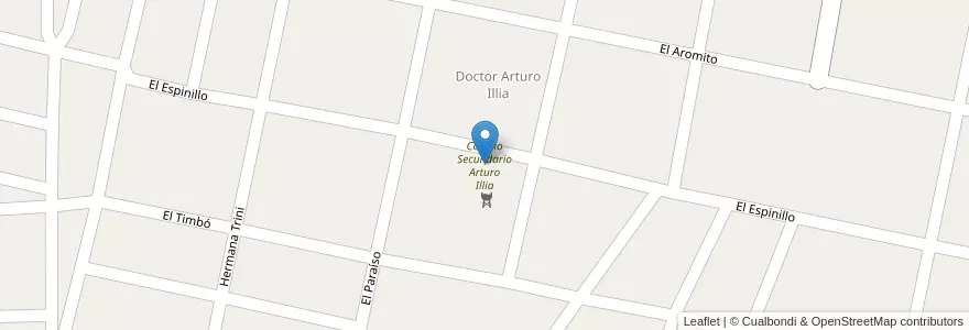 Mapa de ubicacion de Colegio Secundario Arturo Illia en Argentinien, Corrientes, Departamento Mercedes, Municipio De Mercedes.
