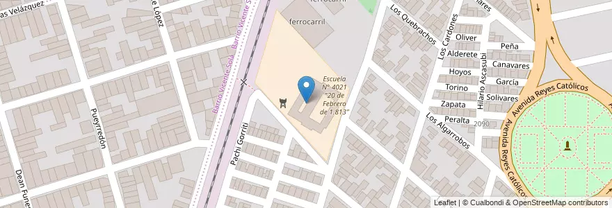 Mapa de ubicacion de Colegio Secundario N° 5147 "Dr. Salvador Mazza" en 阿根廷, Salta, Capital, Municipio De Salta, Salta.