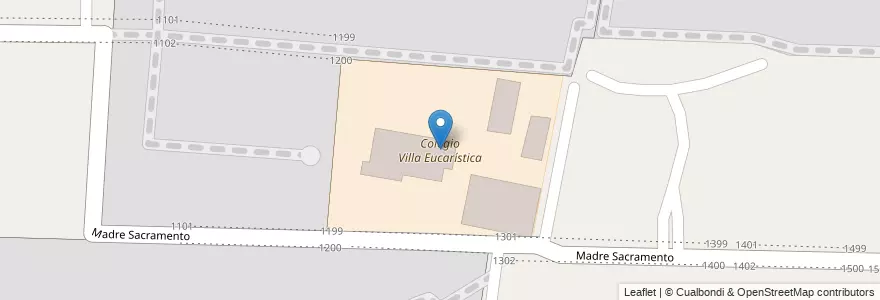 Mapa de ubicacion de Colegio Villa Eucarística en Аргентина, Кордова, Departamento Capital, Pedanía Capital, Córdoba, Municipio De Córdoba.