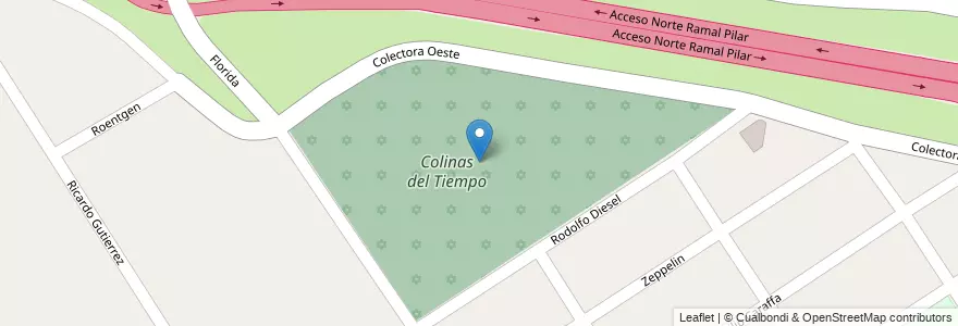 Mapa de ubicacion de Colinas del Tiempo en Аргентина, Буэнос-Айрес, Partido Del Pilar, Del Viso.