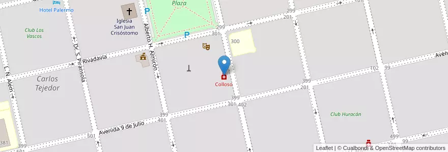 Mapa de ubicacion de Colloso en Argentina, Buenos Aires, Partido De Carlos Tejedor, Carlos Tejedor, Carlos Tejedor.
