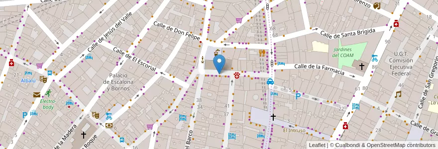 Mapa de ubicacion de COLON, CALLE, DE,13 en إسبانيا, منطقة مدريد, منطقة مدريد, Área Metropolitana De Madrid Y Corredor Del Henares, مدريد.