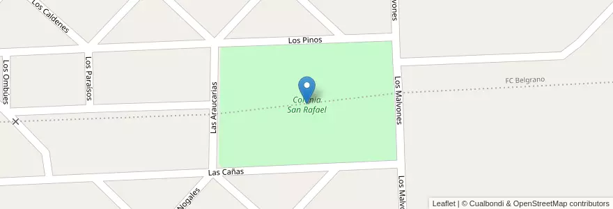 Mapa de ubicacion de Colonia San Rafael en Argentina, Buenos Aires, Partido De Nueve De Julio, Cuartel Nurumbega.