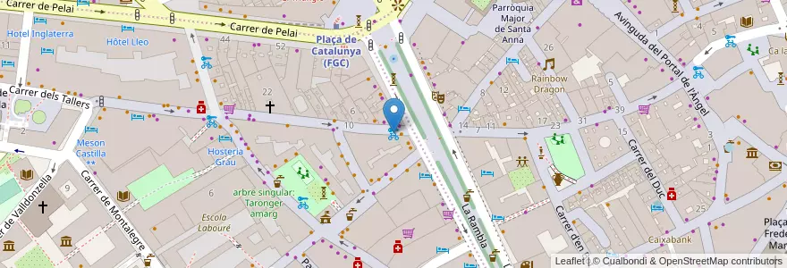 Mapa de ubicacion de color bikes en Spain, Catalonia, Barcelona, Barcelonès, Barcelona.