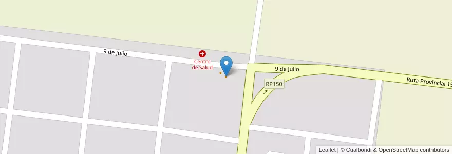 Mapa de ubicacion de Color Café en Arjantin, Şili, Mendoza, Departamento San Rafael, Distrito Veinticinco De Mayo.