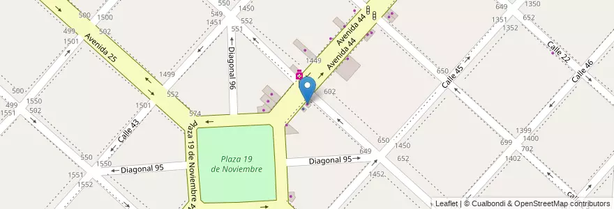 Mapa de ubicacion de Color Shop, Casco Urbano en 阿根廷, 布宜诺斯艾利斯省, Partido De La Plata, La Plata.