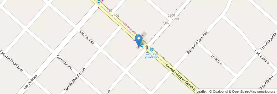 Mapa de ubicacion de ColorShop en Arjantin, Buenos Aires, Partido De San Miguel, Santa María.