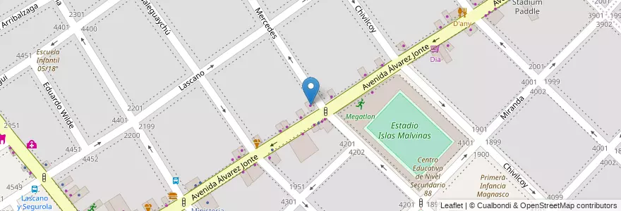 Mapa de ubicacion de Colorshop, Monte Castro en 阿根廷, Ciudad Autónoma De Buenos Aires, 布宜诺斯艾利斯, Comuna 10, Comuna 11.