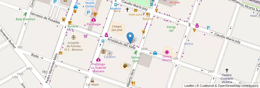 Mapa de ubicacion de C.O.M. en الأرجنتين, بوينس آيرس, Partido De Moreno, Moreno.