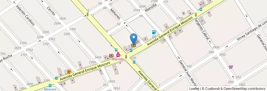Mapa de ubicacion de Comafi en Argentinië, Buenos Aires, Partido De La Matanza, Lomas Del Mirador.