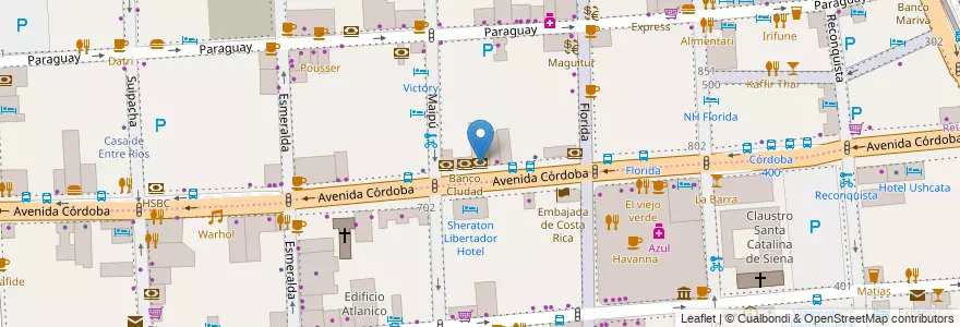 Mapa de ubicacion de Comafi, Retiro en 아르헨티나, Ciudad Autónoma De Buenos Aires, Comuna 1, 부에노스아이레스.