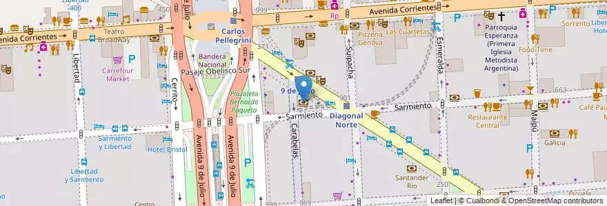 Mapa de ubicacion de Comafi, San Nicolas en Argentinien, Ciudad Autónoma De Buenos Aires, Comuna 1, Buenos Aires.