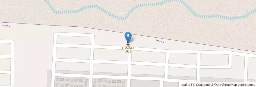 Mapa de ubicacion de COMANDO UR.6 en Arjantin, Jujuy, Departamento El Carmen, Municipio De Perico, Perico.