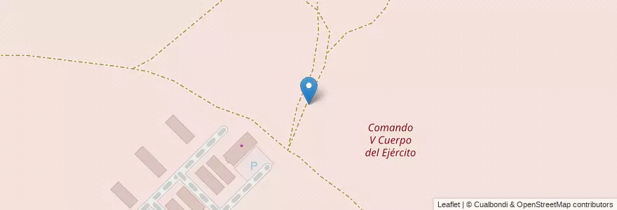 Mapa de ubicacion de Comando V Cuerpo del Ejército en 阿根廷, 布宜诺斯艾利斯省, Partido De Bahía Blanca, Bahía Blanca.