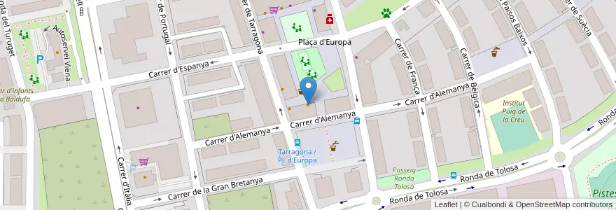 Mapa de ubicacion de Come y... caña!!! en スペイン, カタルーニャ州, Barcelona, Vallès Occidental, Castellar Del Vallès.